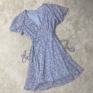 Lavender Floral Skater Dress